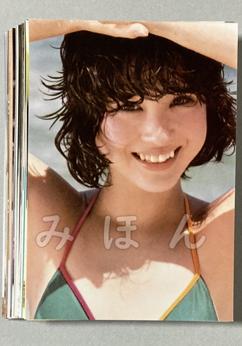 * Matsuda Seiko [A] Showa era idol L stamp photograph 50 pieces set 