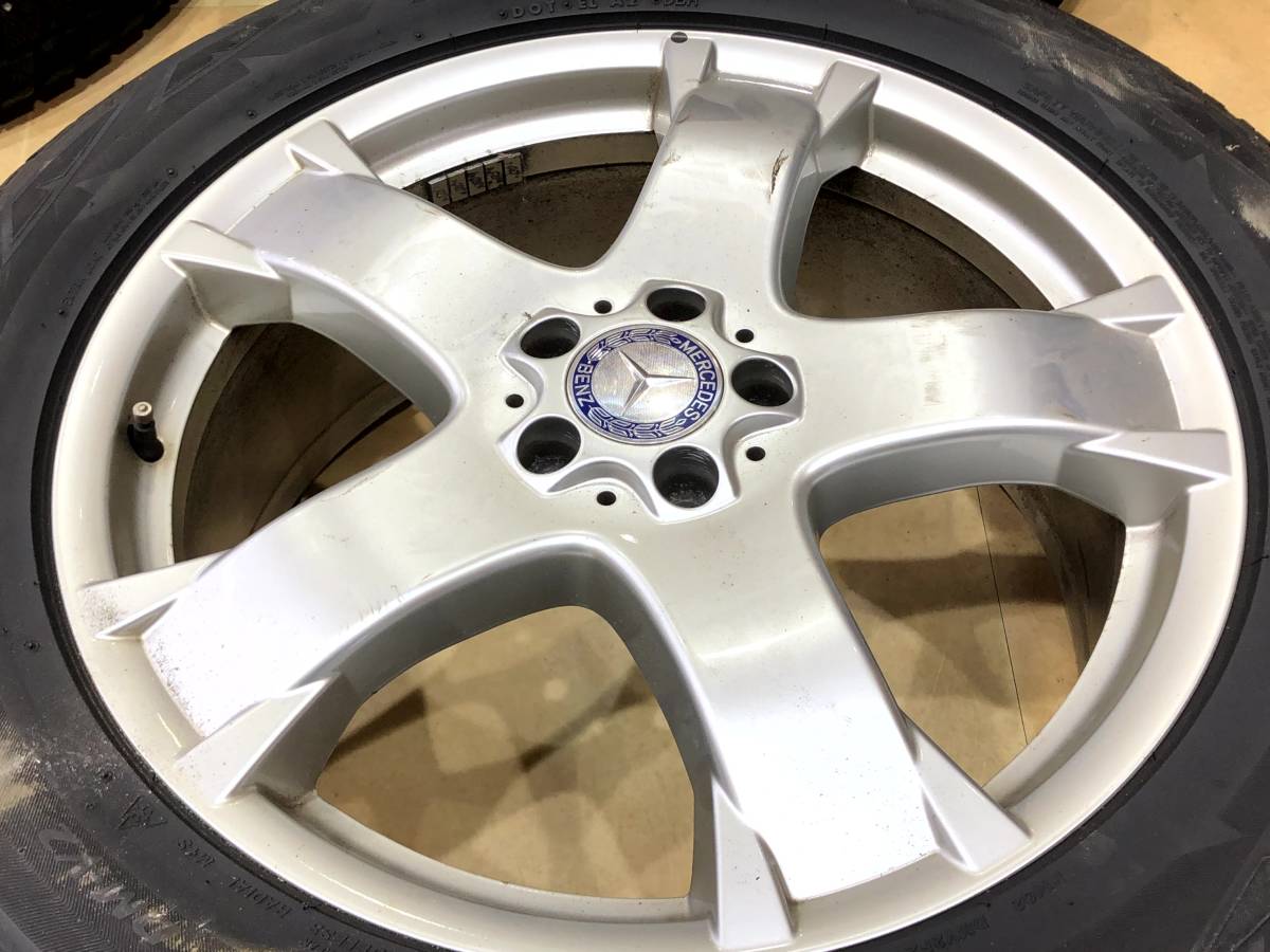 □BRIDGESTONE アルミホイール スタッドレスタイヤ 4本セット 275/50R20 PCD112 5穴 ベンツGL着用 2017年 DM-V2□_画像3