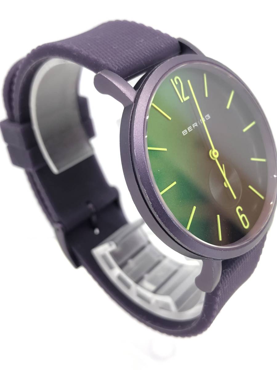 □ BERING メンズ 腕時計 TRUE AURORA 16940-999 オーロラ パープル グリーン シンプル オシャレ □_画像4