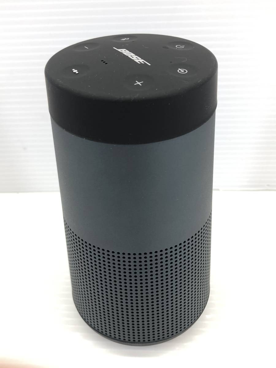 □BOSE SOUNDLINK REVOLVE Bluetooth speaker ポータブルワイヤレススピーカー トリプルブラック 充電スタンド付き 良品□_画像4