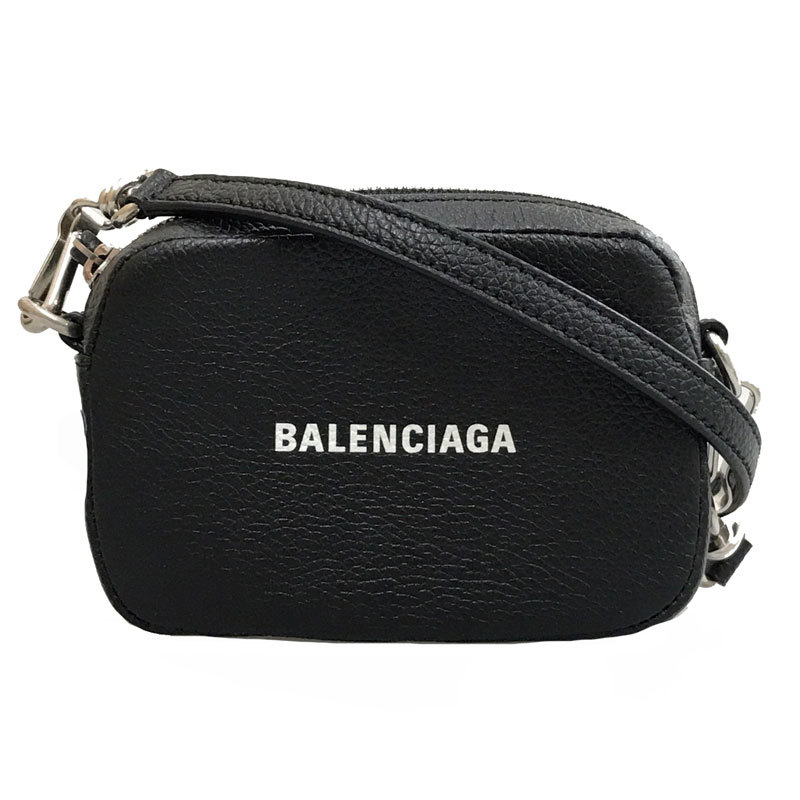 最も  バレンシアガ BALENCIAGA ショルダーバッグ エブリデイ キャッシュ ミニ ブラック かばん、バッグ
