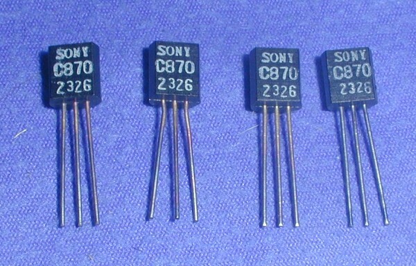  low cycle low noise increase width for silicon transistor SONY 2SC870 4 pcs set 