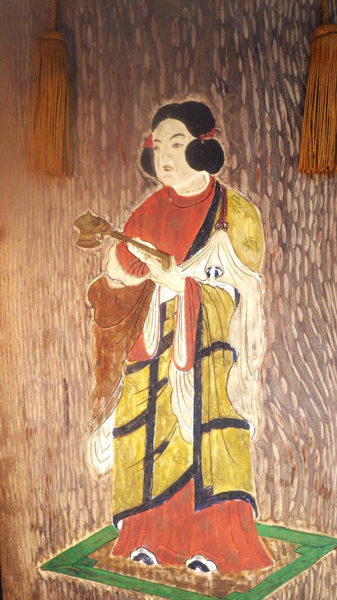 仏教美術　法隆寺　木彫　彩色　聖徳太子像　『聖徳太子童形立像』　孝養像　扁額 板額 刻書 刻字 篆刻 濡額_画像10