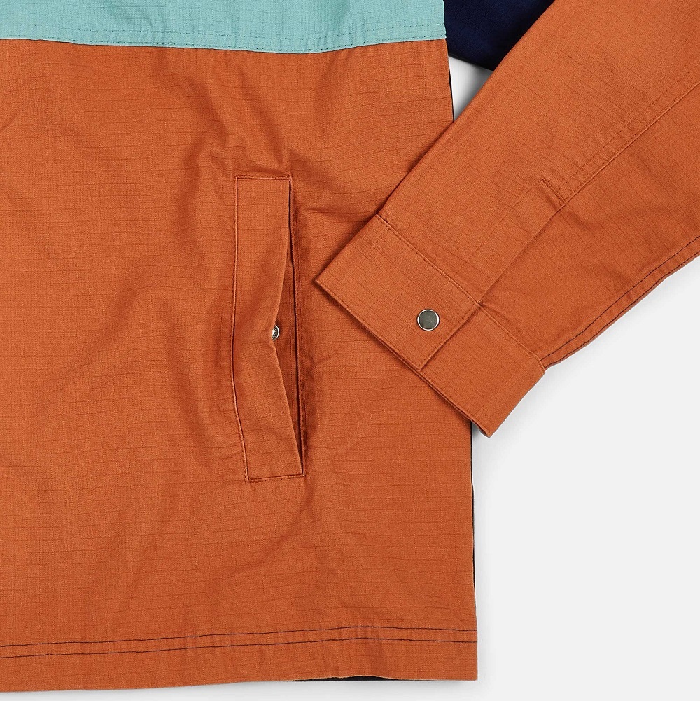 プーマ バターグッズ コラボ オーバーシャツジャケット USサイズL (XL相当) 定価17600円 マルチカラー BUTTER GOODS コットン フルジップ_画像9