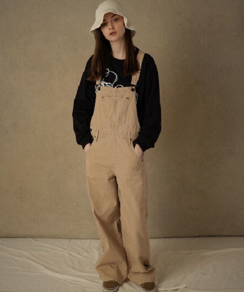  Levi's red lady's utility Denim overall S size regular price 19800 jpy beige LEVI\'S Red overall jeans 