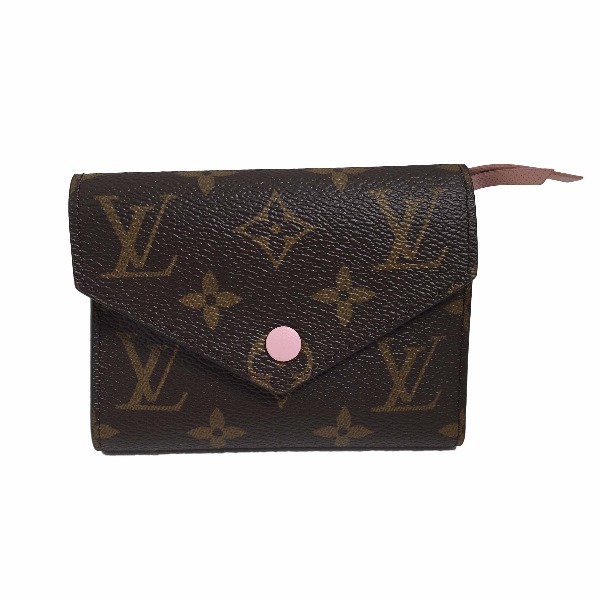 ルイヴィトン コインケース M62360 ポルトフォイユ・ヴィクトリーヌ モノグラム カードケース付小銭入 LOUIS VUITTON ローズ・バレリーヌ_画像1