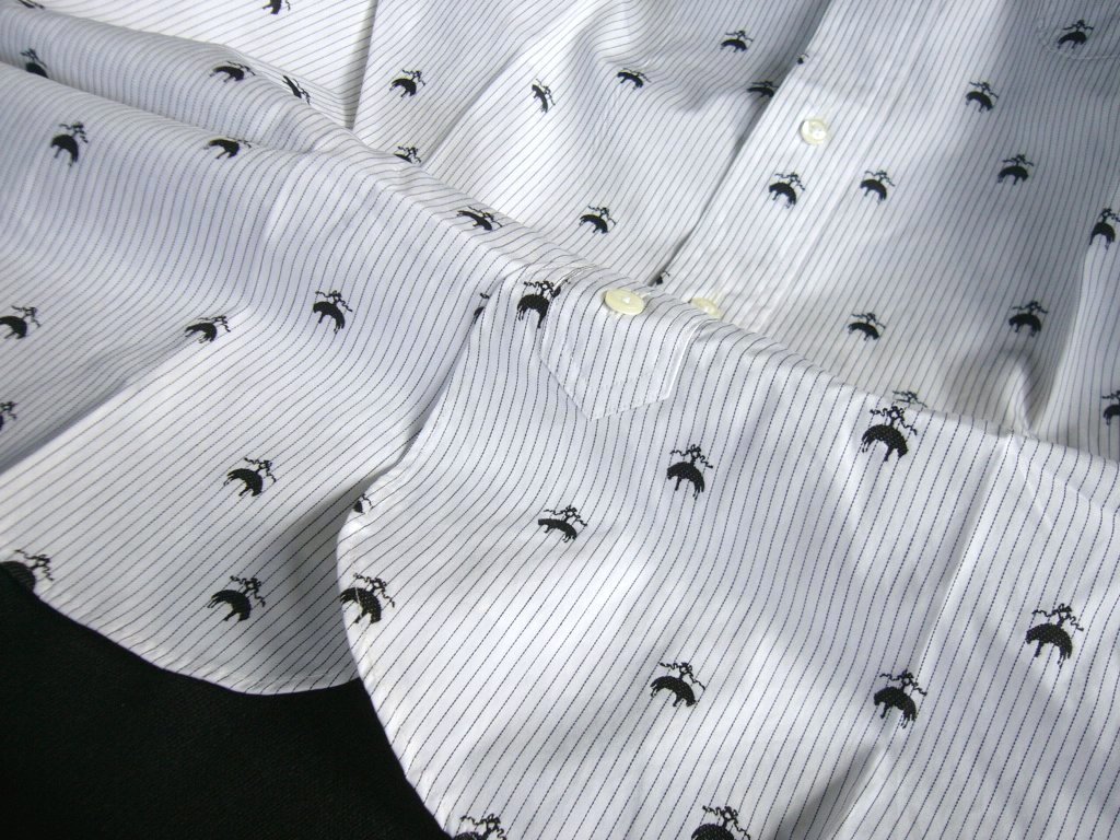 新品 BB1 [送料無料] ブラックフリース ストライプ ロゴ刺繍 ブロード地 長袖 ボタンダウン シャツ Black Fleece Embroidered BD Shirt_画像9