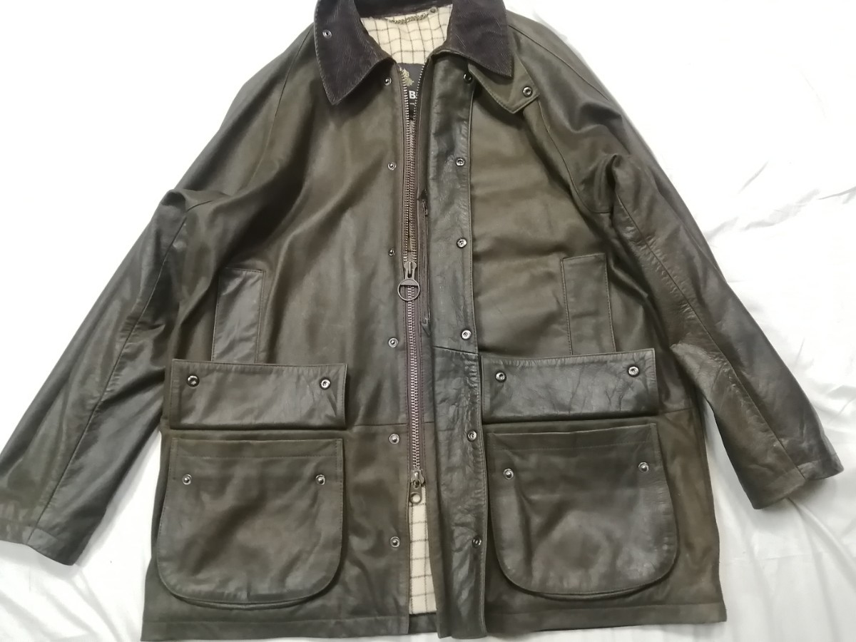 Barbour beaufort ビューフォートレザー L-