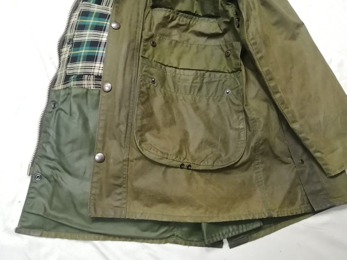 80s Barbour bedale　バブアー　ビデイル　4ポケット　c36 2クラウン　2クレスト　YKK棒ジップ