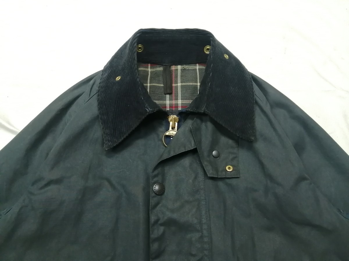 special 80s Barbour beaufort　c36 ターコイズ　ネイビー　バブアー　ビューフォート　 2クラウン　2クレスト