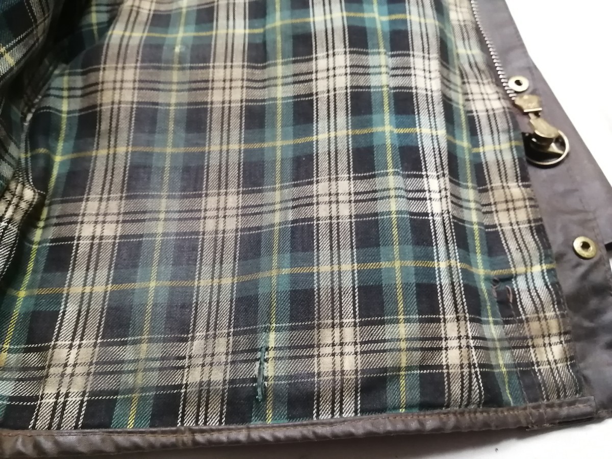 80s　Barbour moorland c40　バブアー　ムーアランド 2クレスト　2クラウン_画像6