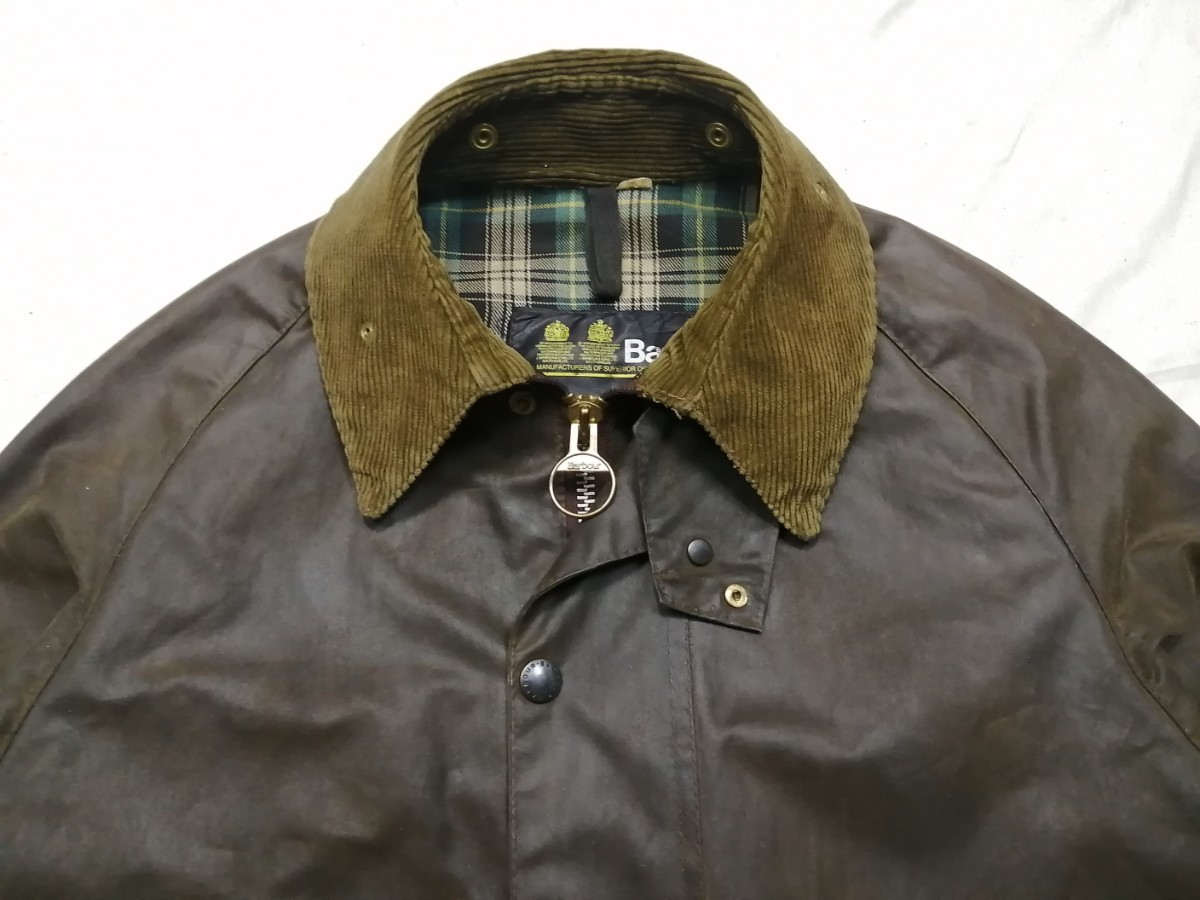 80s　Barbour moorland c40　バブアー　ムーアランド 2クレスト　2クラウン_画像2