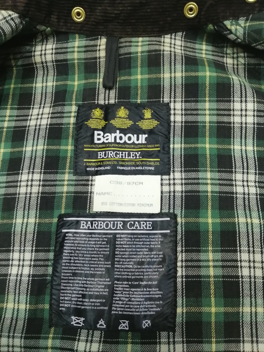 Mint”s Barbour burghley c バブアー 3クラウン バーレー バーレイ