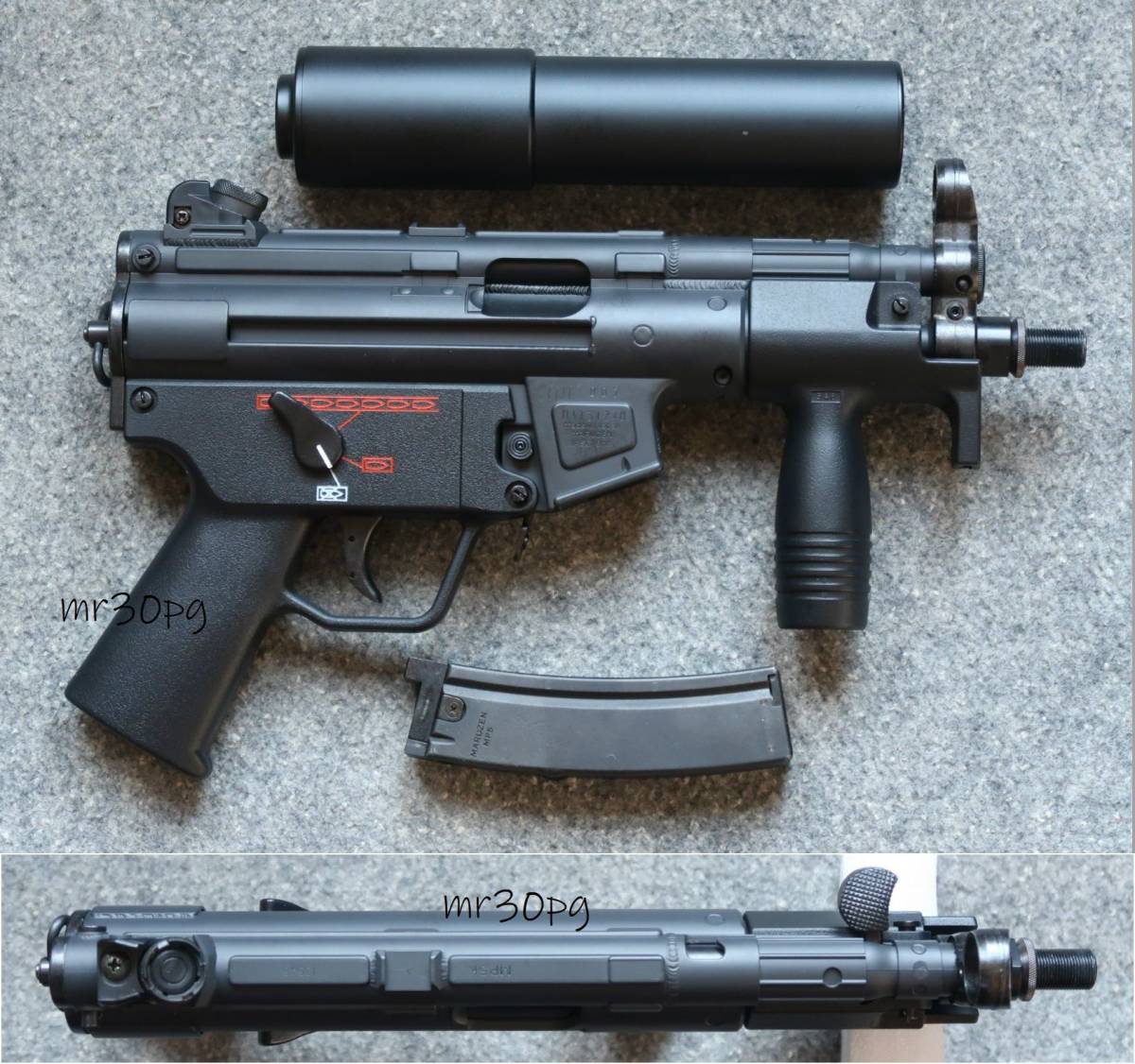 限定tanomi.com＆TANIO-KOBAスペシャルカスタム！超珍品マルゼン H&K MP5Kクルツ ガスブローバックGBBサブマシンガン タニオコバパーツ満載_シリアルナンバー007で小林氏サイン入り！