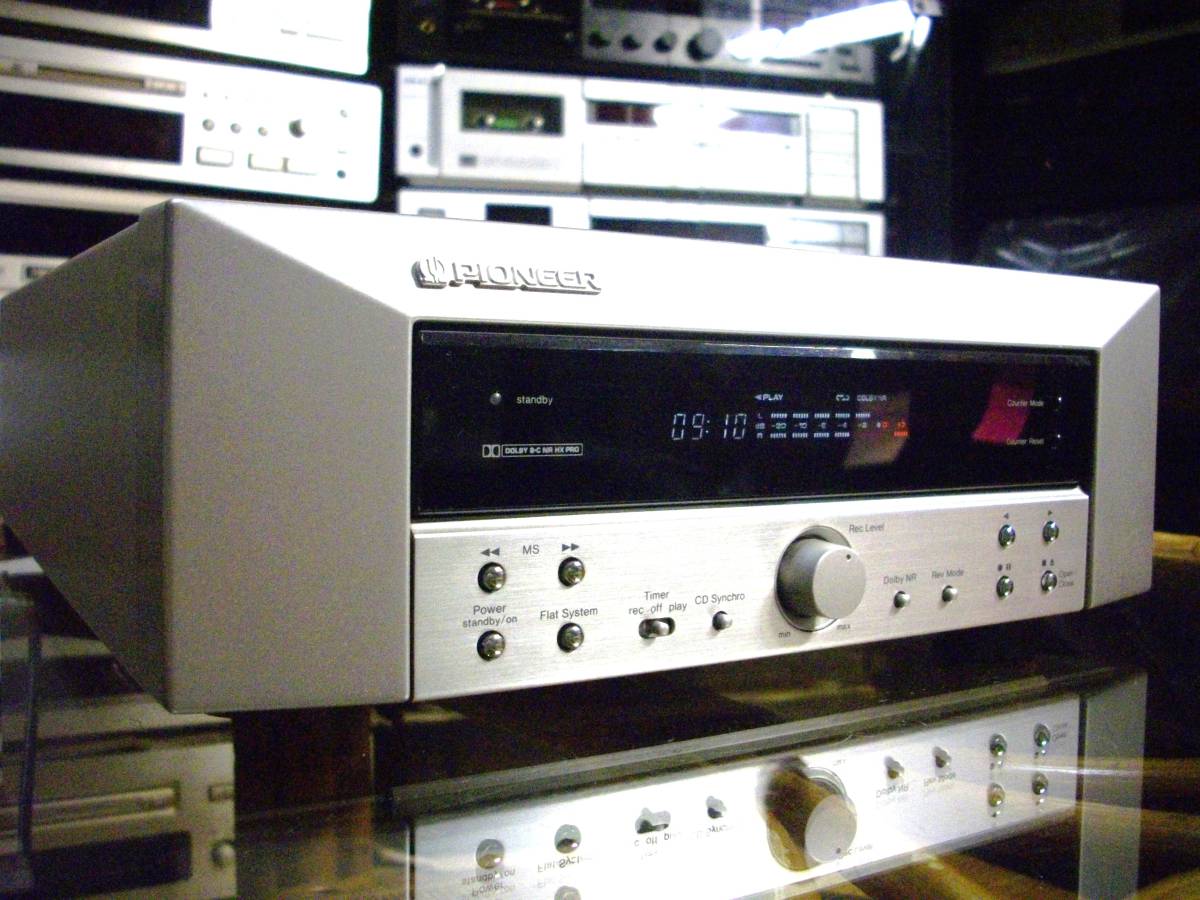 Pioneer T-C3 cassette deck Flat system installing auto Rebirth Dolby.B/C NR Hx-Pro reproduction / recording small size metal tape correspondence operation has been confirmed .