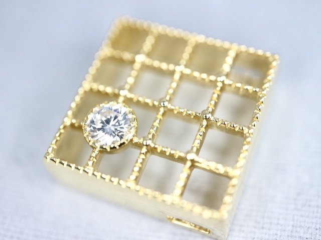 ＜MIKIMOTO＞ K18 ダイヤ ペンダント トップ 0.14ct 【BGI4701】_画像4