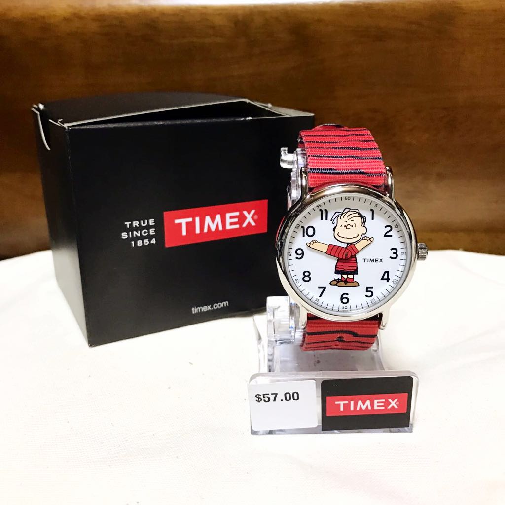  new goods *TIMEX PEANUTS collaboration wristwatch Linus Charlie Brown Snoopy 