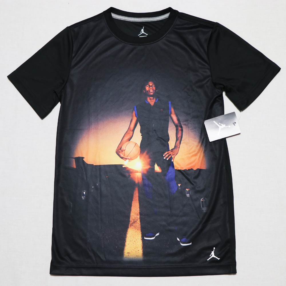 新品超希少USA購入 NIKE AIR JORDAN フォト Tシャツ 黒L_画像5