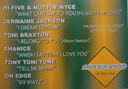 V.A. / PHOENIX SOUND / JERMAINE JACKSON / SHANICE / ON EDGE / TONY TONI TONE / HI－FIVE NUTTIN' NYCE_画像2