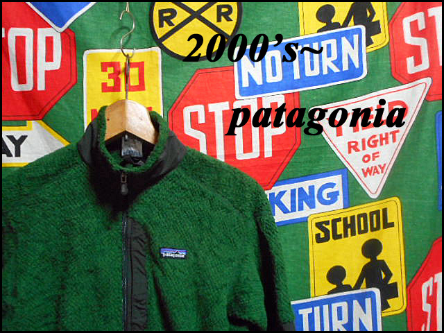★KID'S 14の小さめサイズ★patagoniaパタゴニアフリースジャケット緑色グリーン00s00年代レトロクラシック検レトロXレトロパイルUSA製米製