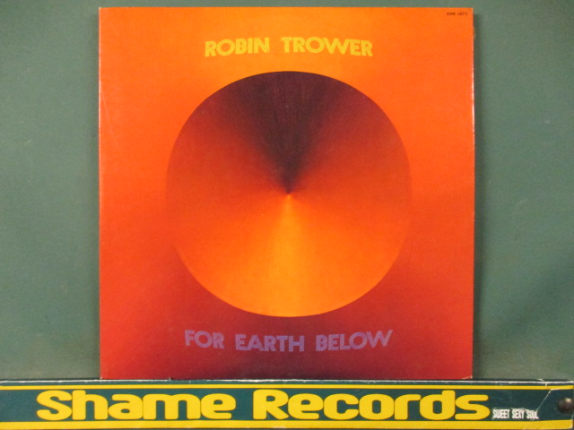 Robin Trower ： For Earth Below LP // 5点で送料無料_画像1