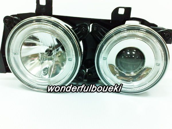  new goods LED ring attaching projector head light BMW E34 5 series for left right set 