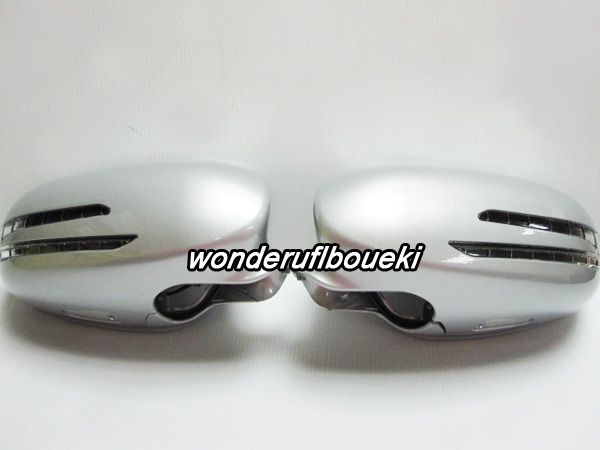  Mercedes * Benz *W219 W221 W216 for previous term LED Arrow winker door mirror cover silver has painted new goods left right set 