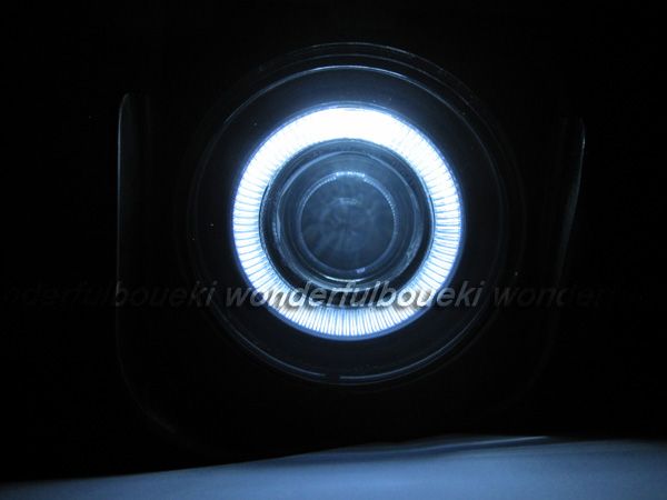 フォード エクスプローラー LEDリング付プロジェクターフォグランプ 99-01 クロームメッキ 新品 左右セット_画像3