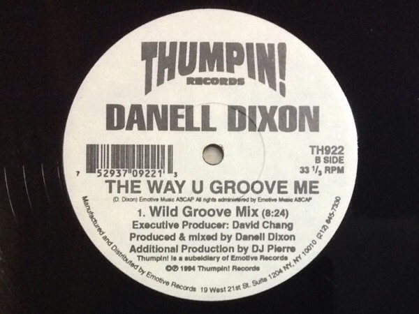 Danell Dixon - The Way U Groove Me - USオリジナル12インチ / DJ Pierre / You_画像2