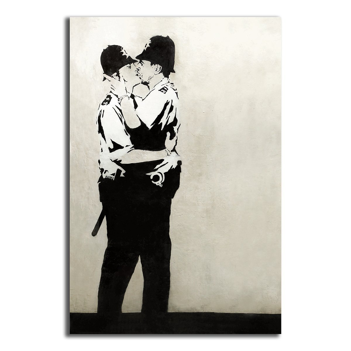Banksy バンクシー ポスター ボード パネル フレーム 75x50cm 海外