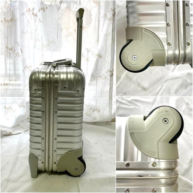 美品 RIMOWA リモワ TOPAS トパーズ 青ロゴ 28L 機内持ち込み可 2輪