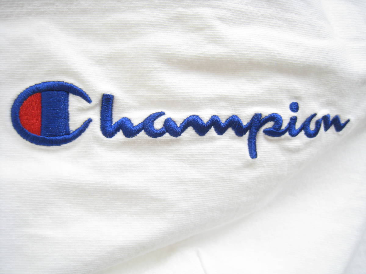 Champion◆チャンピオン CW-Q403 コットン100％ デカロゴ オーバーサイズ 長袖 Tシャツ フーディー ロンT パーカ レディース サイズL_画像7