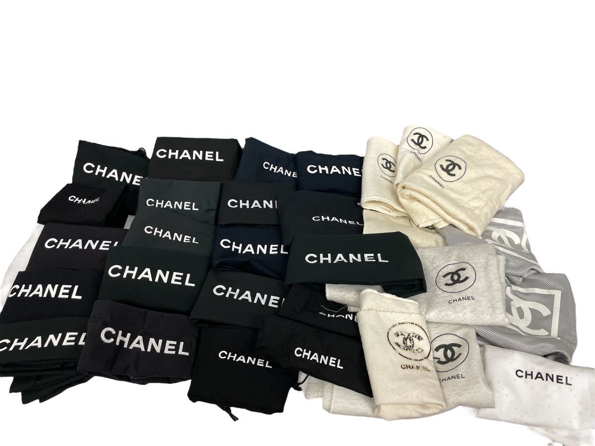 シャネル 保存袋 30枚 バッグ用 大きめ CHANEL 巾着 布袋 大量 セット