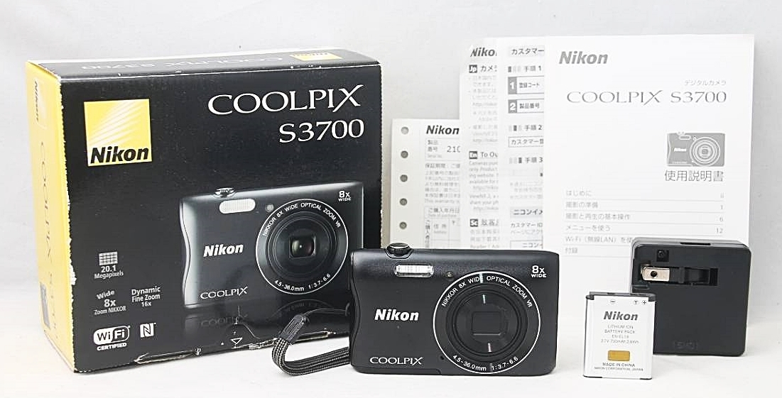 Nikon S3700 ブラック ＃T0082301001Y