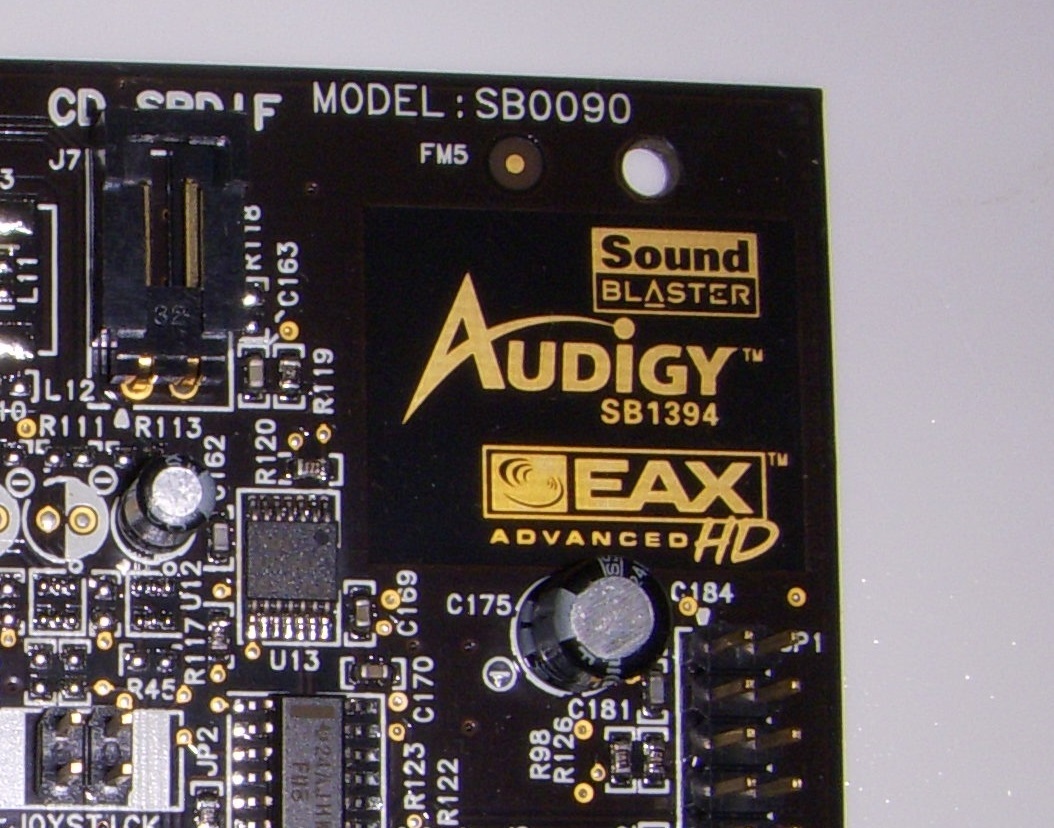 【動作未確認】サウンドブラスター Audigy SB1394 　MODEL:SB0090_画像2