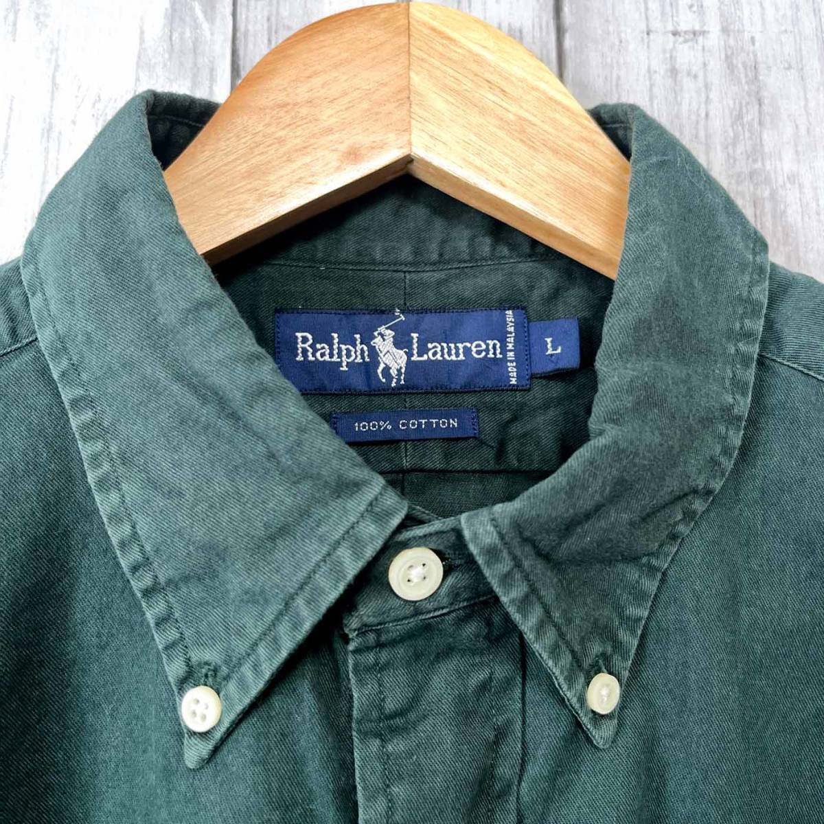  Ralph Lauren Ralph Lauren рубашка с коротким рукавом мужской one отметка L размер 3-105