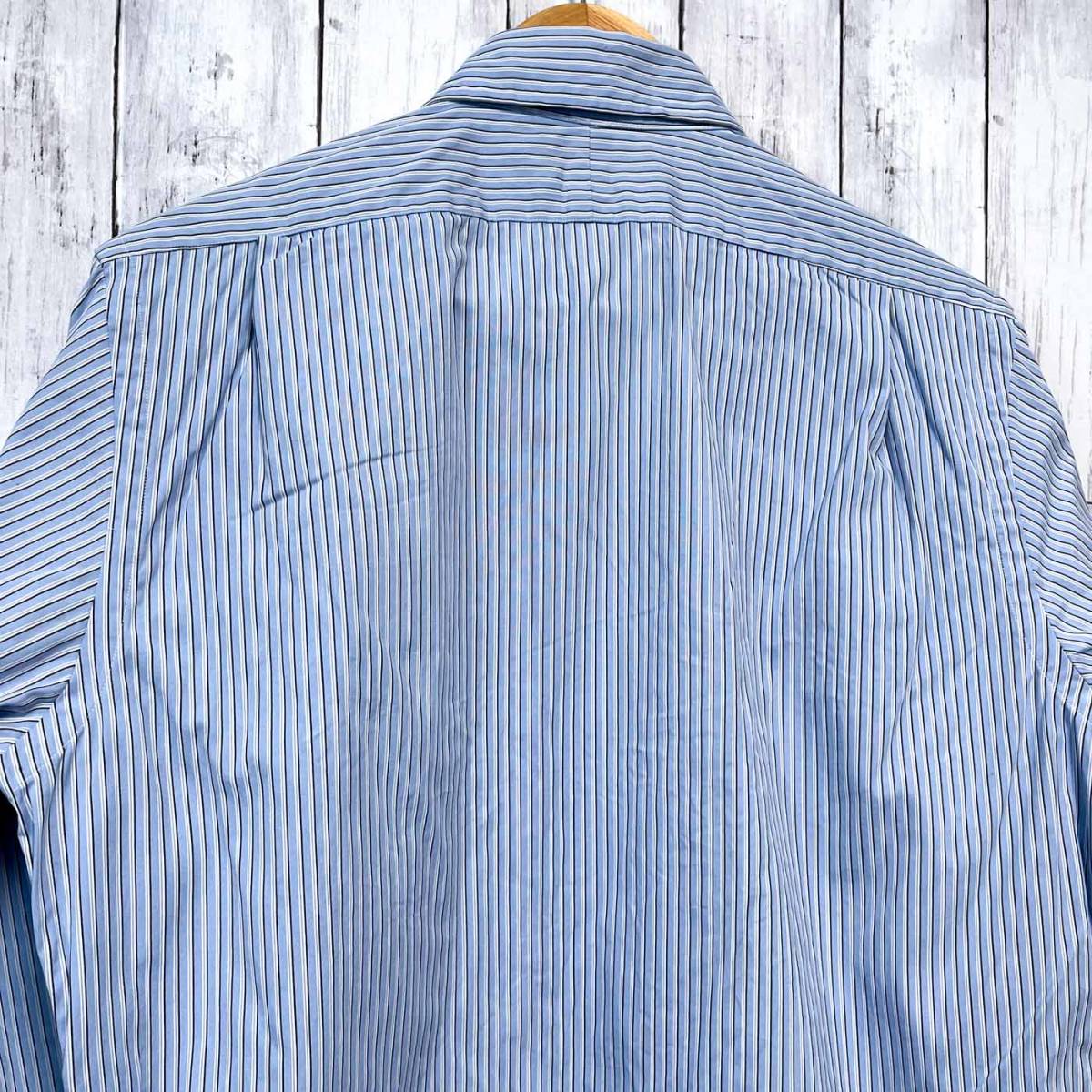 ラルフローレン Ralph Lauren 長袖シャツ ストライプシャツ メンズ ワンポイント Mサイズ DOUGLAS 3‐159