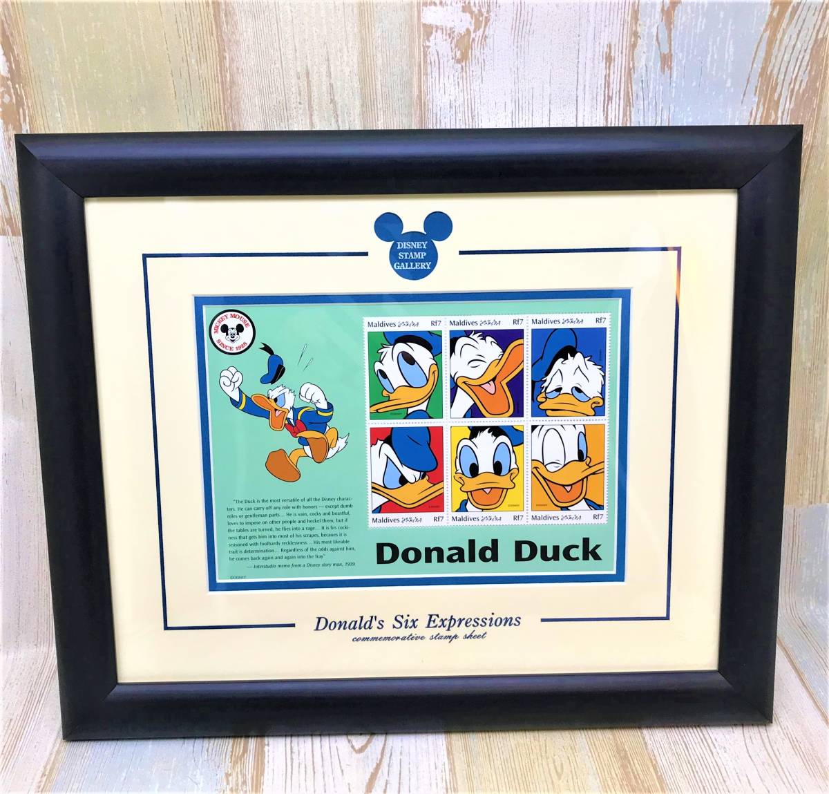  limited goods rare * Donald Duck Donald Duck * stamp art guarantee Lee stamp * Disney Disney TDL. picture picture frame 