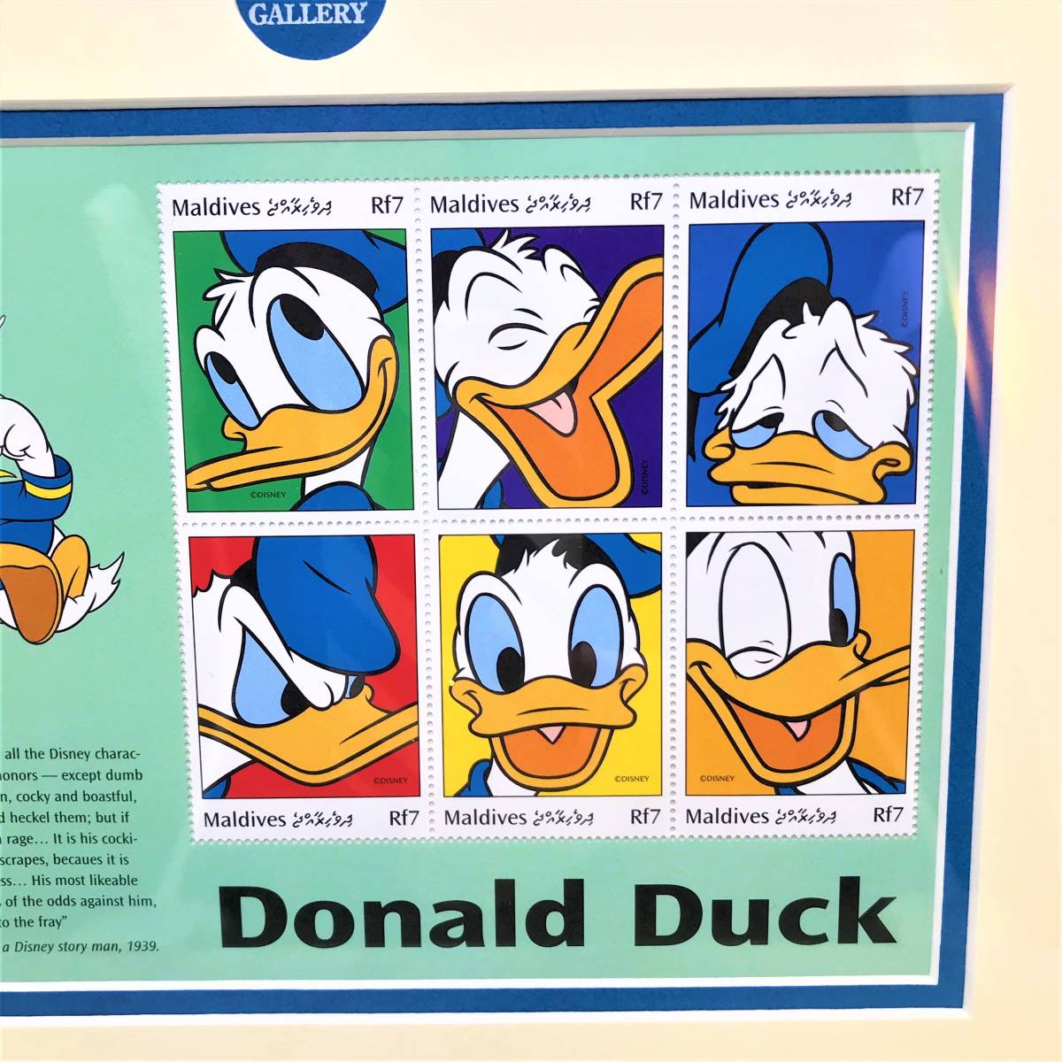  limited goods rare * Donald Duck Donald Duck * stamp art guarantee Lee stamp * Disney Disney TDL. picture picture frame 