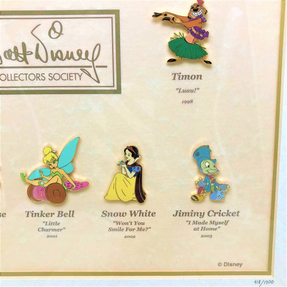  limited goods *WDCC che car cat Tinkerbell Mickey Pooh Dumbo Snow White ji minnie kli Kett * pin bachi pin badge *. picture picture frame 