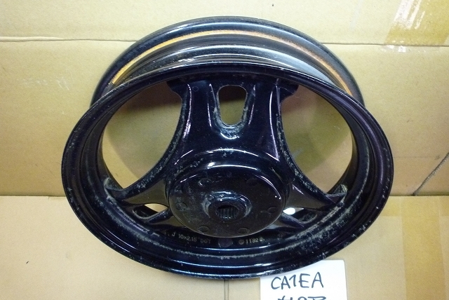 CA1EA セピア Rホイール (検 suzuki sepia rear wheel zz リア スズキ スーパーモレ アドレス ハイアップ レッツ ヴェルデ 2 4 5 流用_画像3