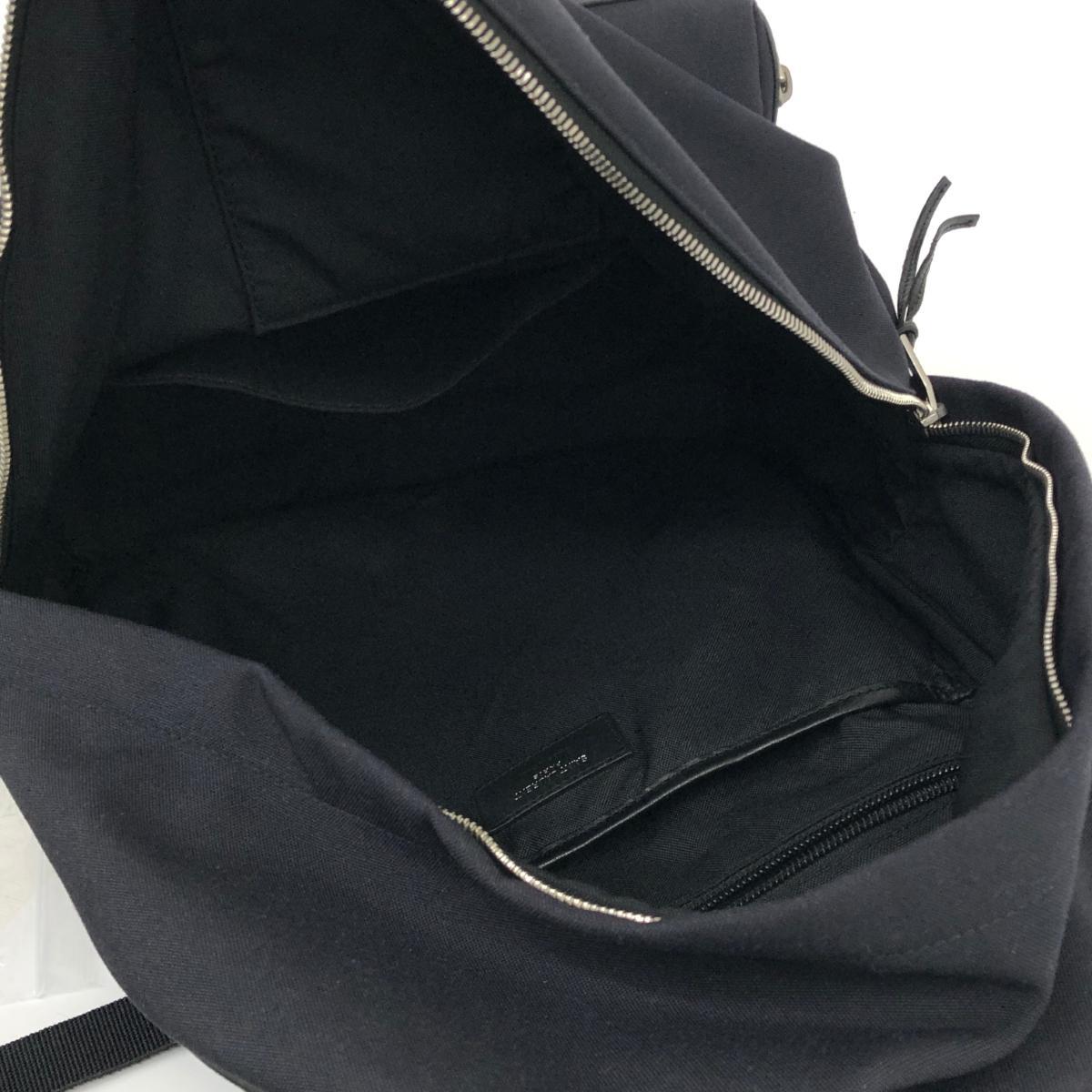 ◇SAINT LAURENT PARIS サンローランパリ リュック◇465448 ブラック