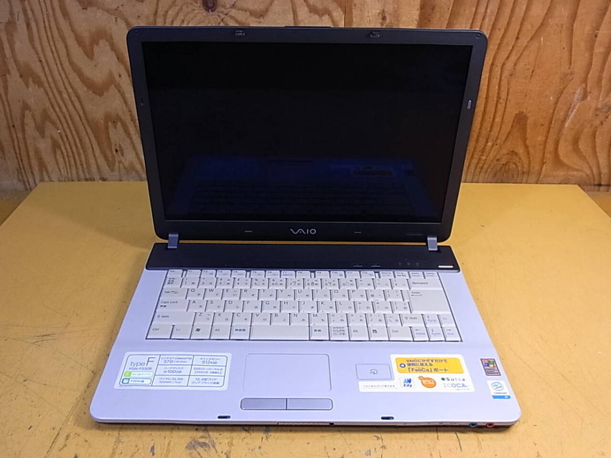 □X/051☆ソニー SONY☆15.4型ノートパソコン☆VAIO PCG-7D2N☆Celeron M 370 1.50GHz☆HDD/メモリ/OSなし☆動作不明☆ジャンク_画像1