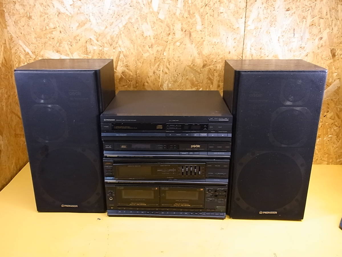 □M/408★パイオニア PIONEER☆CD/カセットテープシステムコンポ☆PD-X420 F-X620V DC-X520 S-X520V☆動作不明☆ジャンク