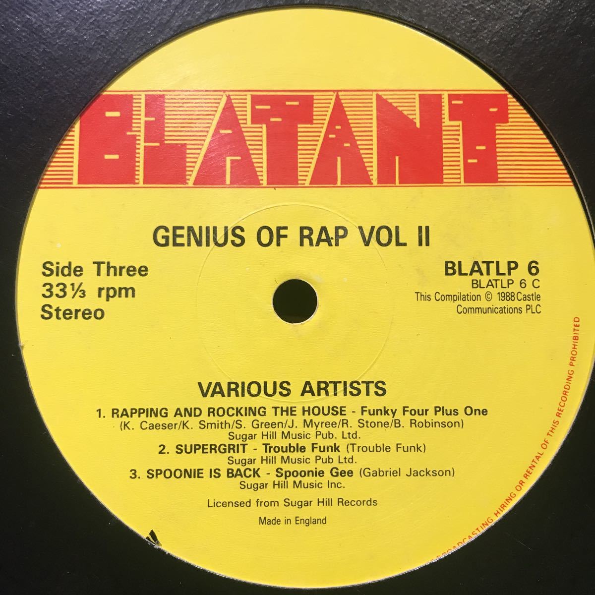 Various / Genius Of Rap Vol.2 England盤_画像1