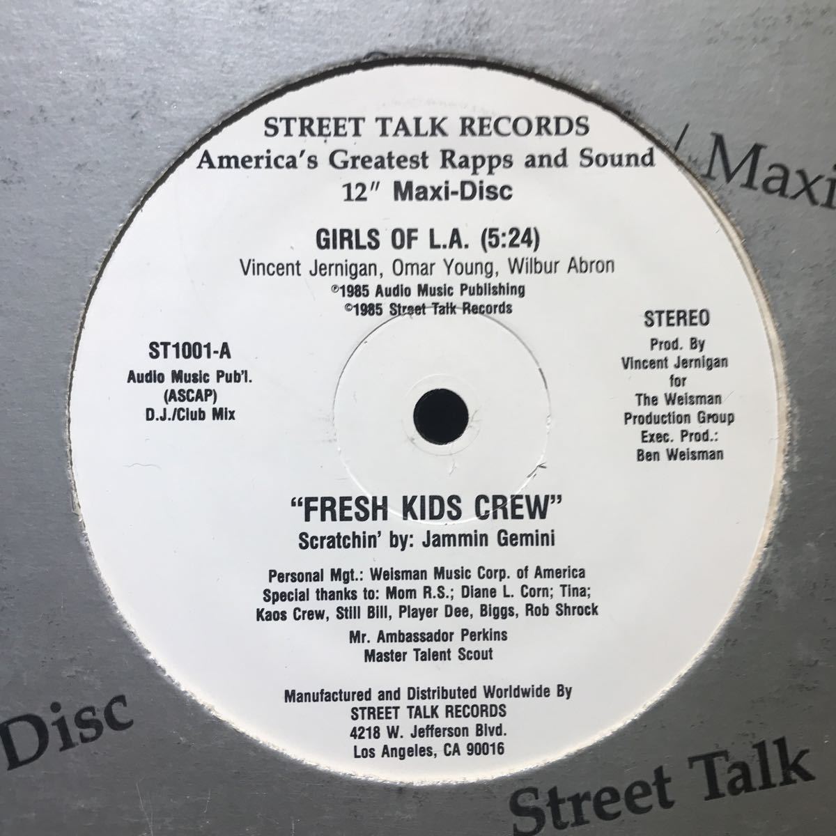 Fresh Kids Crew / Girls Of L.A. US盤_画像2