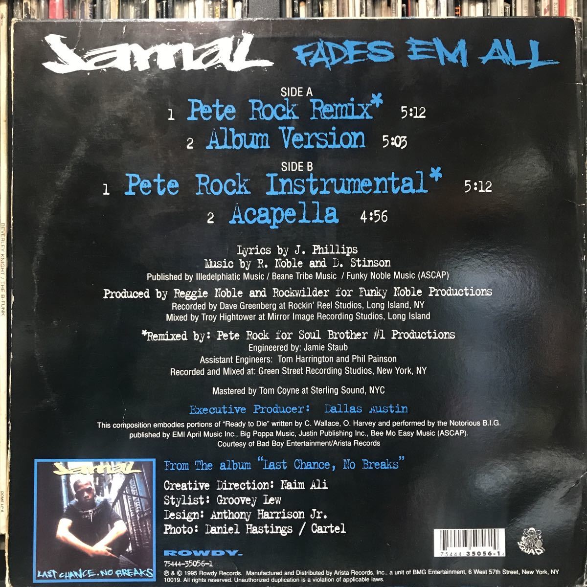 Jamal / Fades Em All Pete Rock Remix USオリジナル盤_画像2