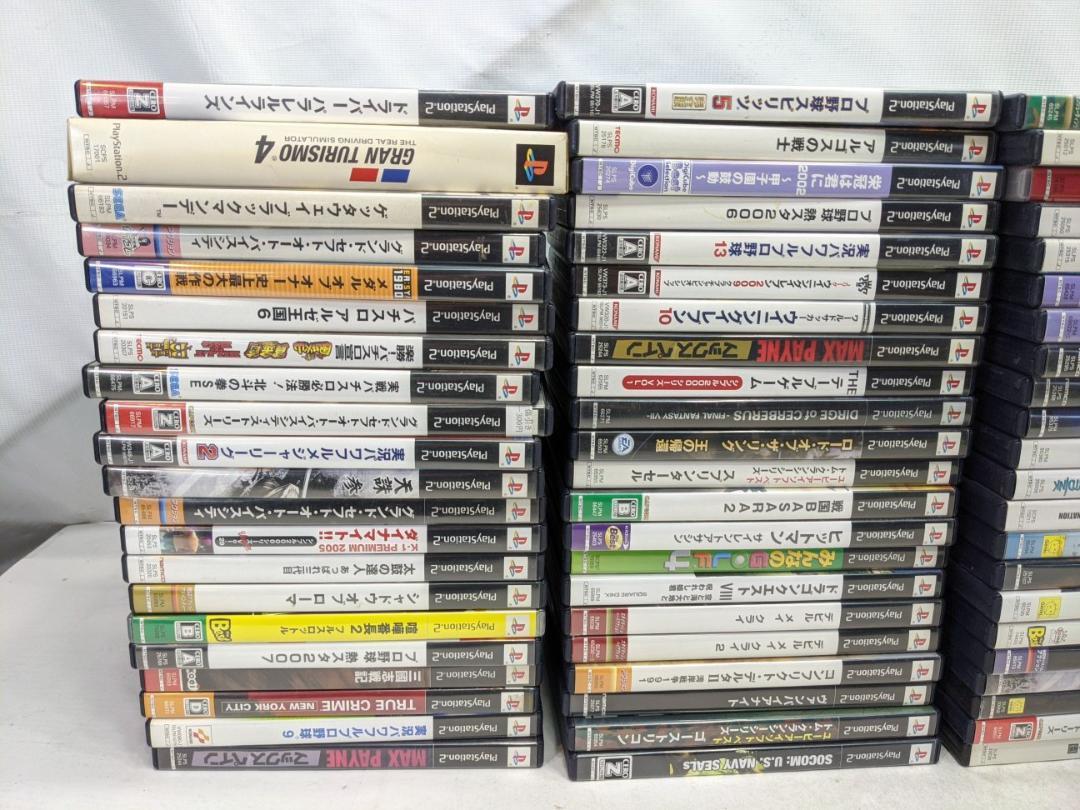 大量!PS2ソフト 87点 プレステ2本体 コントローラー2個 A1945M14