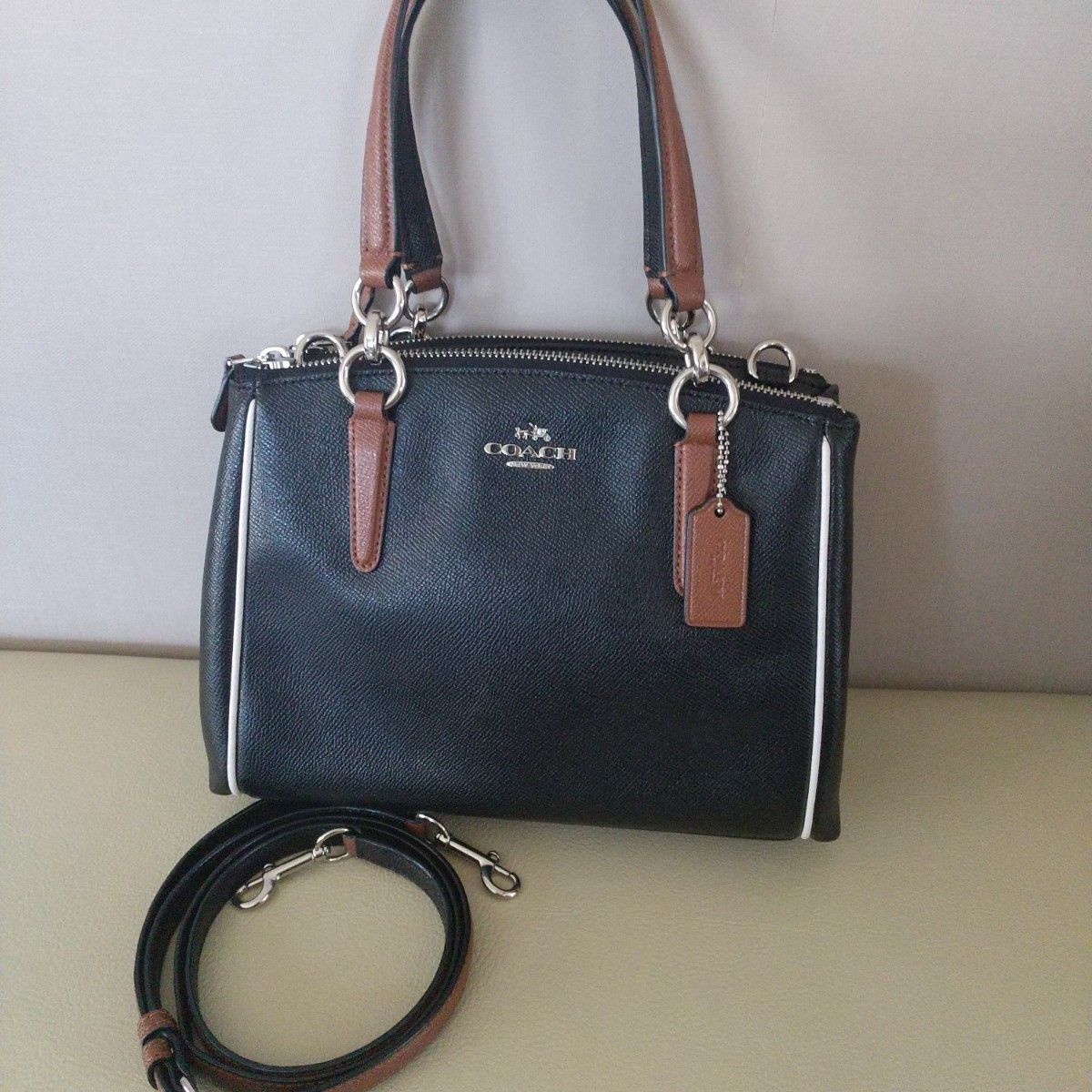 全商品オープニング価格！ 美品 美品 2WAY COACH ダークブラウン COACH