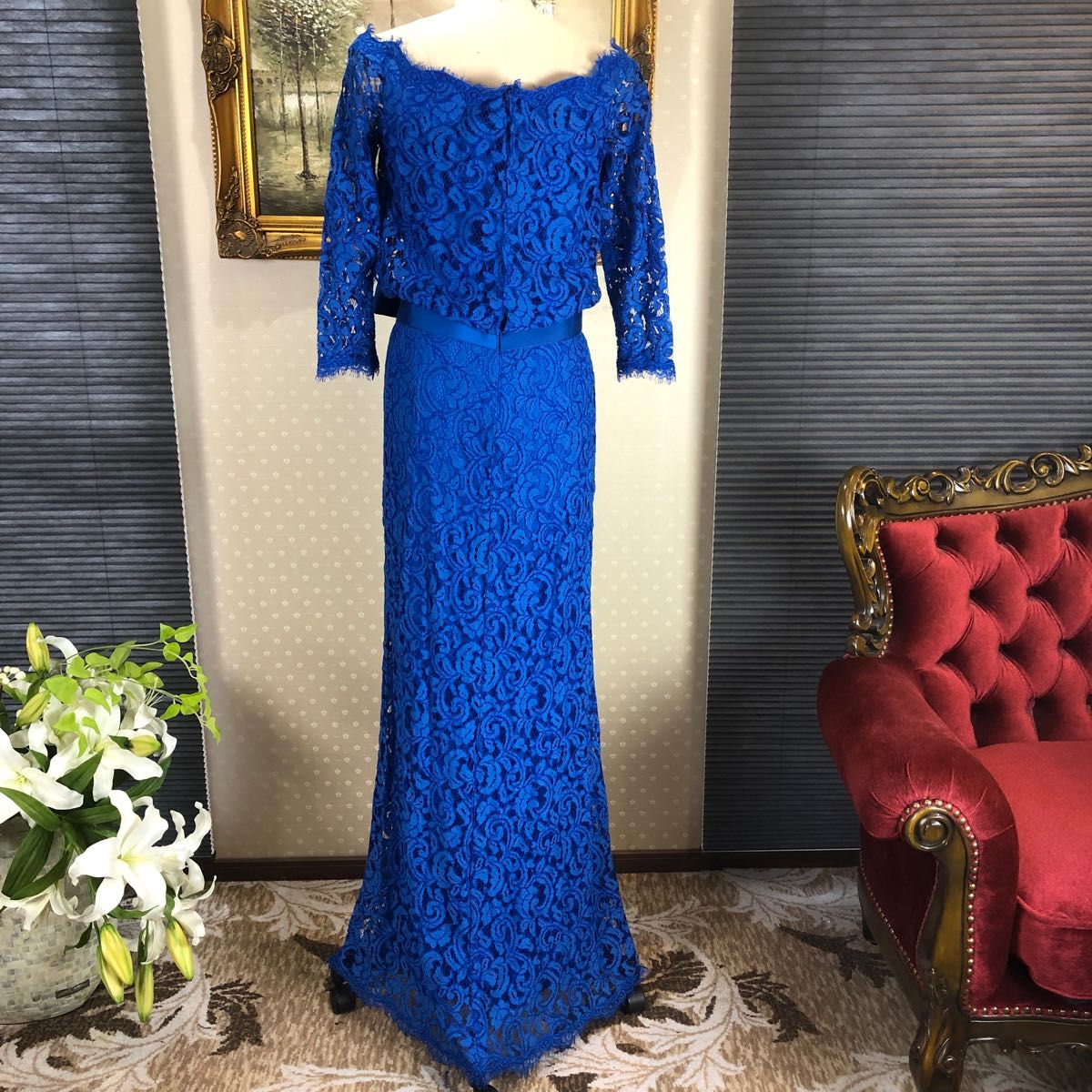 未使用 TADASHI SHOJI サイズ4 (T59) ロングドレス イブニングドレス